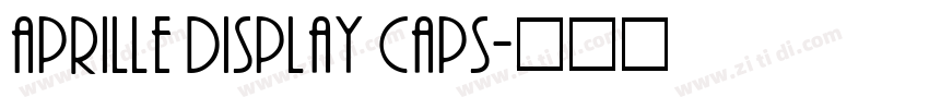 Aprille Display Caps字体转换